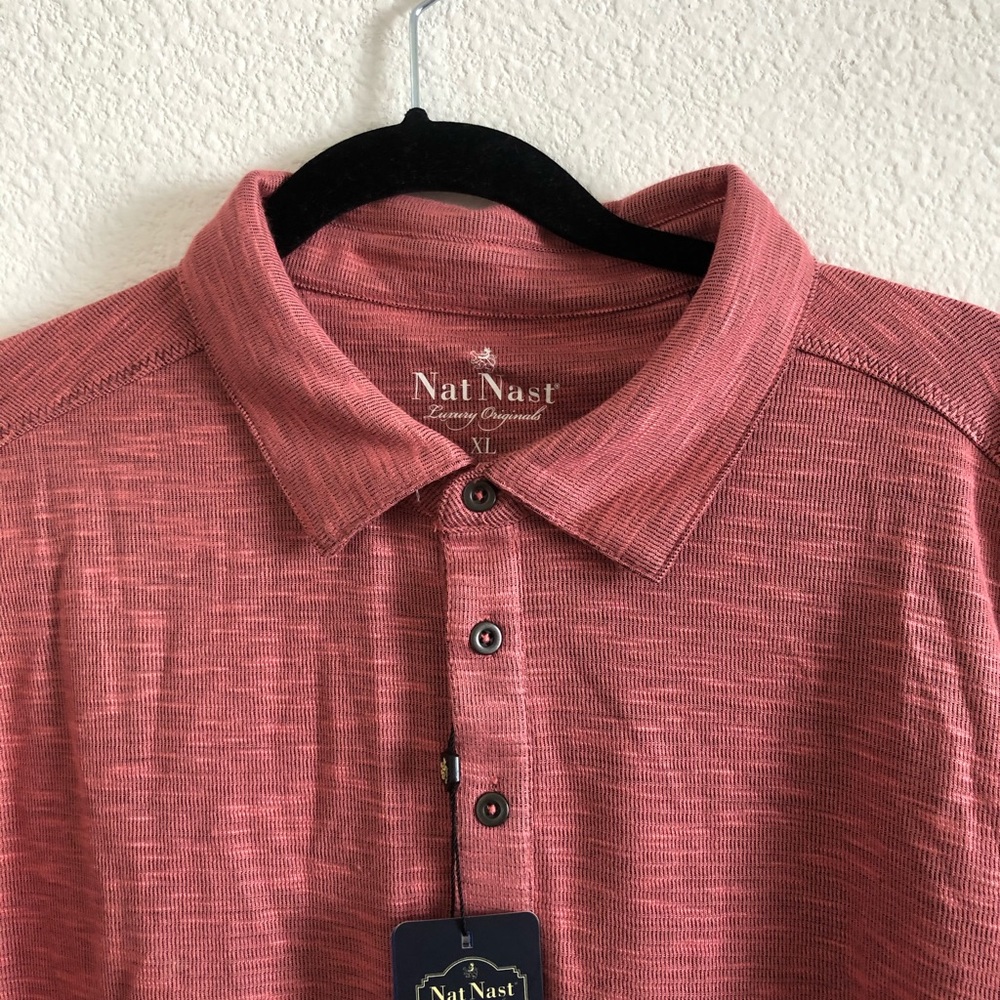 Nap nast XL dry fit shirt. Orange red with tags